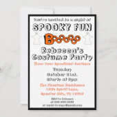 Boo Halloween Party Invitation Kaart (Achterkant)