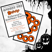 Boo Halloween Party Invitation Kaart