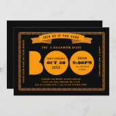 Boo Halloween Party Invitation Kaart (Voorkant / Achterkant)
