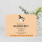Boo Halloween Party Kaart (Staand voorkant)