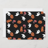 Boo Halloween Party Kaart (Achterkant)