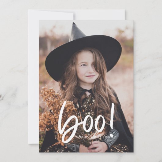 Boo Halloween Photo Card Kaart (Voorkant)