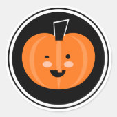 Boo. Halloween Pumpkin Sticker (Voorkant)
