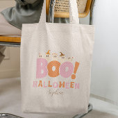 Boo Halloween Retro Snoep Tote Bag