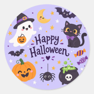 boo halloween ronde sticker