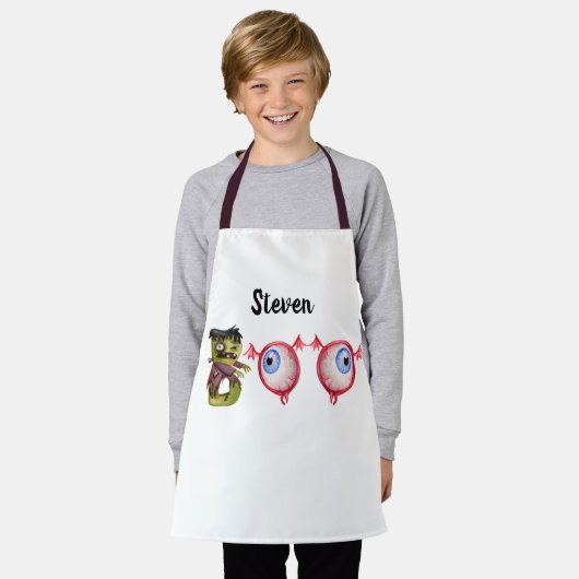 BOO! Halloween schort voor kinderen (Gedragen)