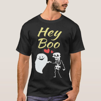 Boo Halloween Skeleton Kids Youth Boys Girls Cute T-shirt