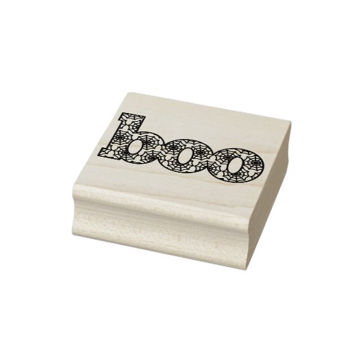 Boo Halloween Spinnenweb Rubber Stempel (Stempel)