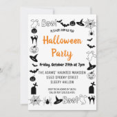 Boo Halloween Spooktacular Party Uitnodiging (Voorkant)