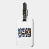 Boo Halloween Spooky Highland Cow Bagagelabel (Voorkant verticaal)