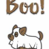 Boo Halloween Sticker (Voorkant)