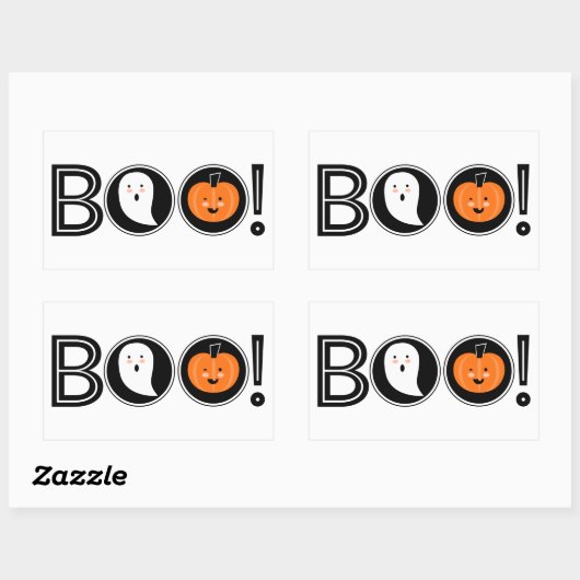 Boo. Halloween Sticker (Vel)