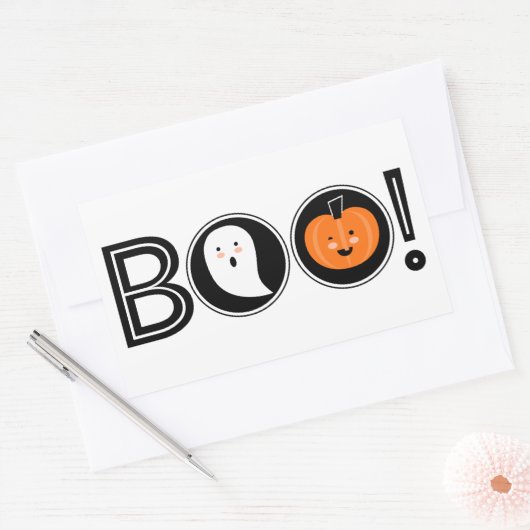 Boo. Halloween Sticker (Envelop)