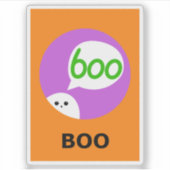 BOO Halloween Sticker (Voorkant)