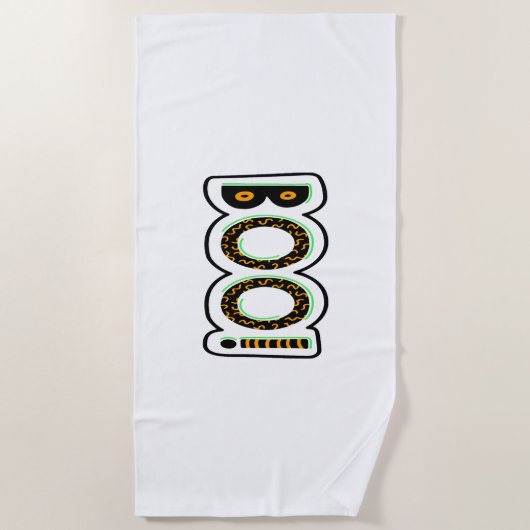 BOO Halloween Strandlaken (Voorkant)