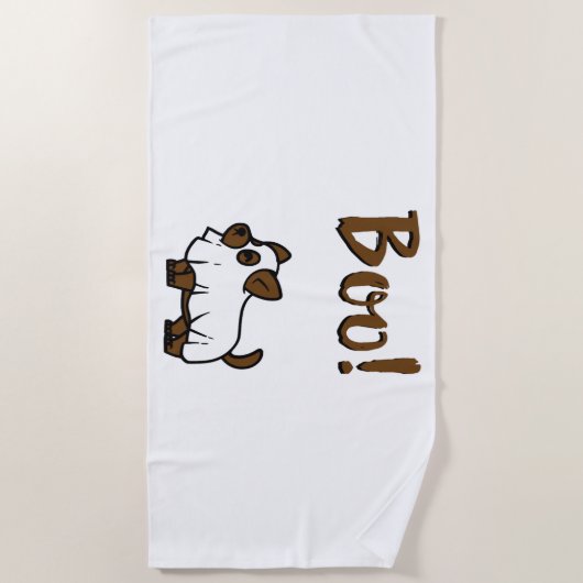 Boo Halloween Strandlaken (Voorkant)