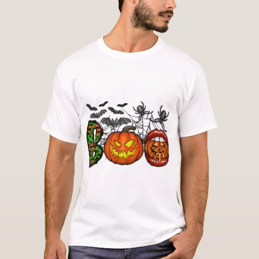 Boo Halloween T-shirt (Voorkant)