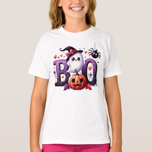Boo Halloween T-shirt (Voorkant)