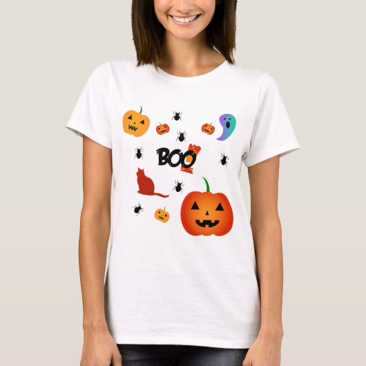 Boo Halloween T-shirt (Voorkant)