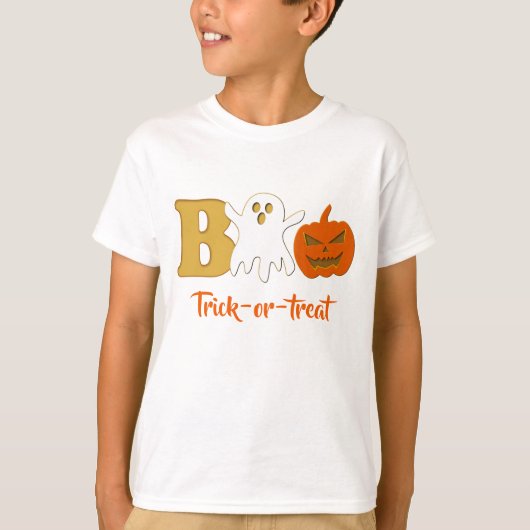Boo Halloween T-Shirt (Voorkant)