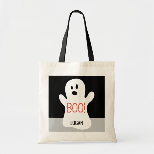 BOO Halloween Treat Bag Tote Bag (Voorkant)