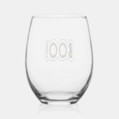 BOO Halloween Wijnglas Zonder Voet (Achterkant)