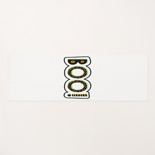 BOO Halloween Yogamat (Voorkant (horizontaal))