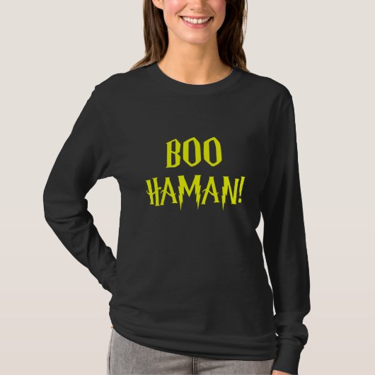 Boo Haman. Happy Purim Last Minute Costume Queen E T-shirt (Voorkant)
