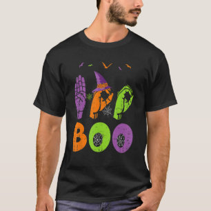 Boo handen American Sign Language Pride ASL Hallow T-shirt