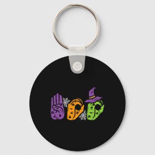 Boo Hands American Sign Language Pride Asl Brawe Sleutelhanger