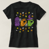 Boo Hands American Sign Language Pride ASL Funny H T-shirt (Design voorkant)