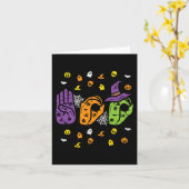 Boo Hands American Sign Language Pride ASL WOwe Kaart (Gele Bloem)