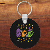 Boo Hands American Sign Language Pride ASL WOwe Sleutelhanger (Voorkant)