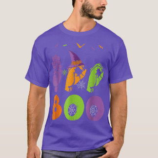 Boo Hands American Sign Language Pride ASL WOwe T-shirt