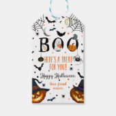 Boo. Happy Halloween Cadeaulabel (Voorkant)