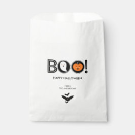 Boo. Happy Halloween Favor Bags Bedankzakje
