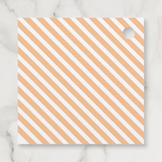 BOO Happy Halloween Gingham Oranje Blue Spooky Bedankjes Labels (Achterkant)