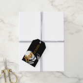 Boo Happy Halloween Grappig Schedel feest Cadeaulabel (Met Touw)