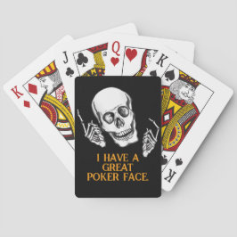 Boo Happy Halloween Grappige Skull grappen Pokerkaarten