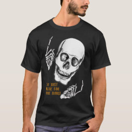 Boo Happy Halloween Grappige Skull grappen T-shirt