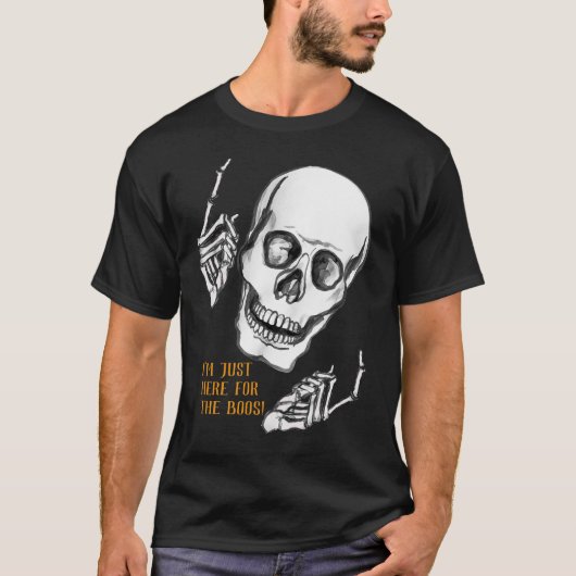 Boo Happy Halloween Grappige Skull grappen T-shirt (Voorkant)