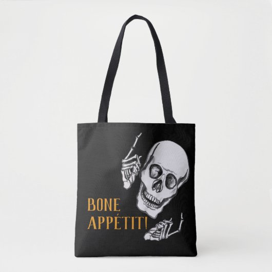 Boo Happy Halloween Grappige Skull grappen Tote Bag (Voorkant)