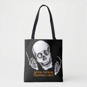 Boo Happy Halloween Grappige Skull grappen Tote Bag