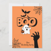 Boo Happy Halloween Kaart (Voorkant)