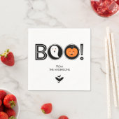 Boo. Happy Halloween Paper Napkin Servet (Insitu)