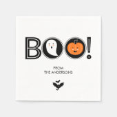 Boo. Happy Halloween Paper Napkin Servet (Voorkant)