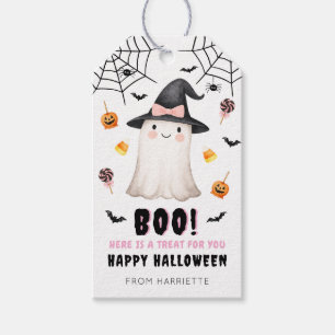 Boo Happy Halloween Schattigee Ghost Gift Labels Cadeaulabel