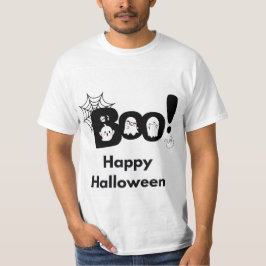 Boo Happy Halloween spook Net mannen T-shirt