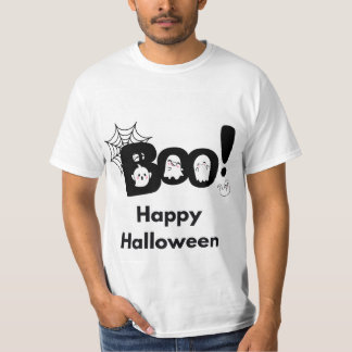 Boo Happy Halloween spook Net mannen T-shirt