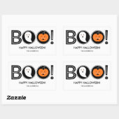 Boo. Happy Halloween Sticker (Vel)
